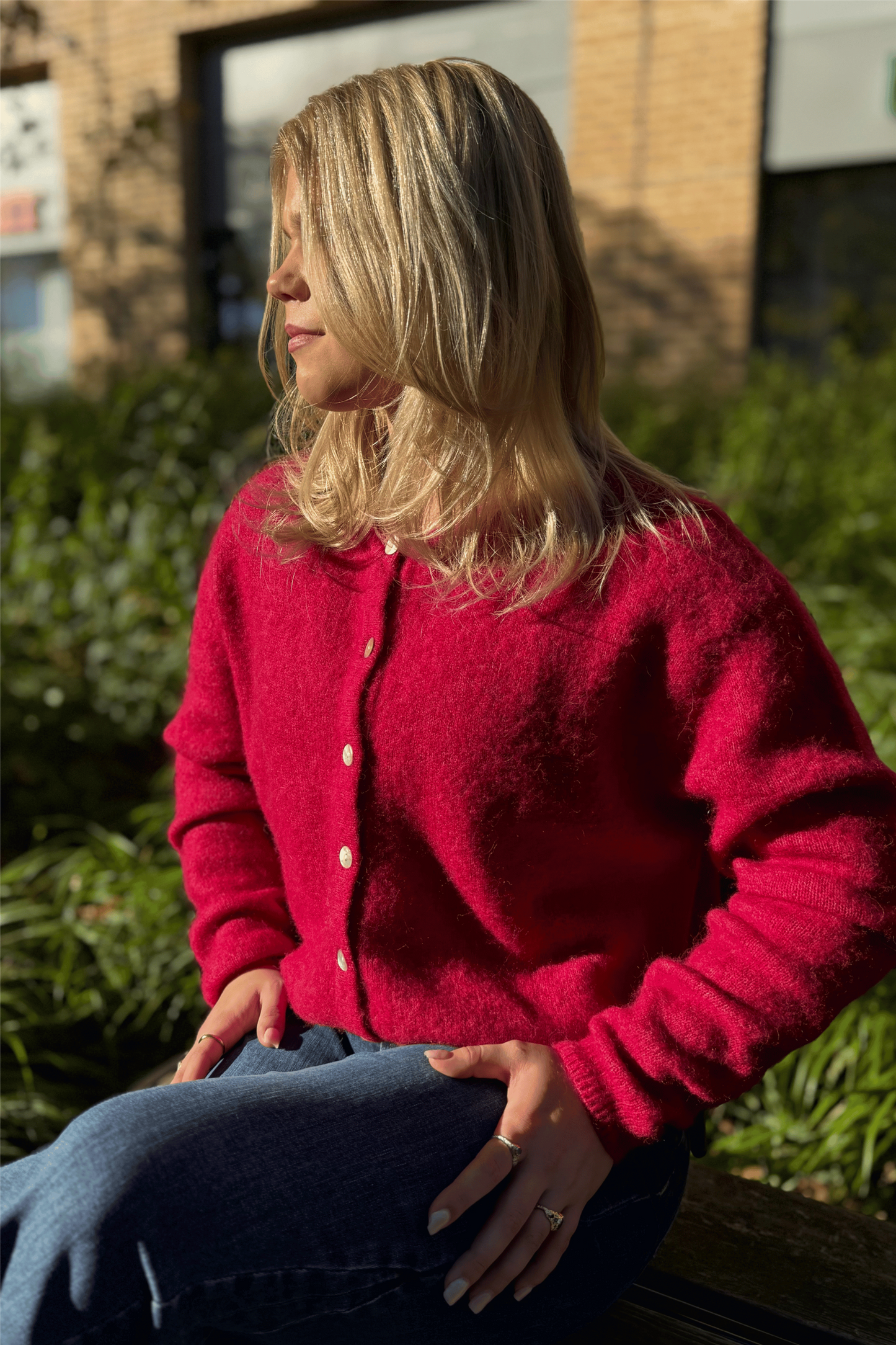 Vitow cardigan Magente Chine