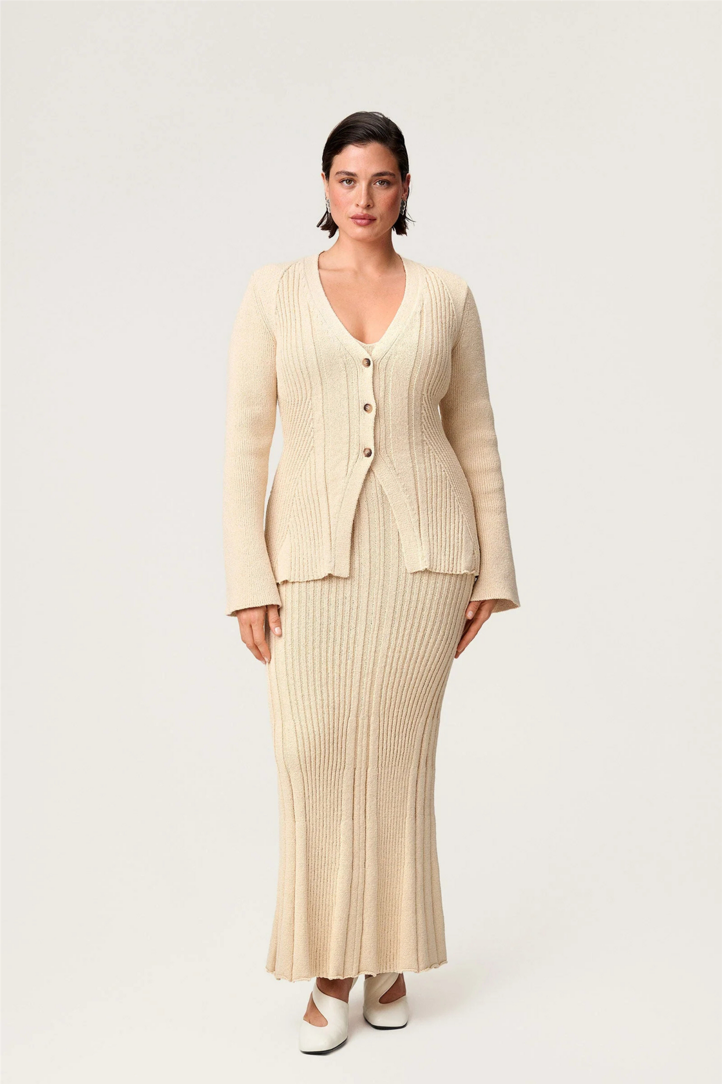 Lugo Cardigan Butter Beige