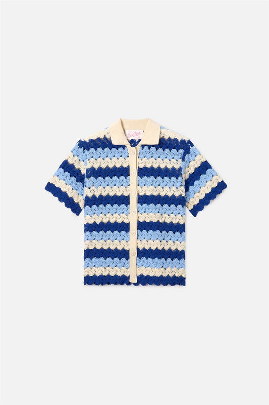 Monet Polo Crochet Stripes Wave 6131.