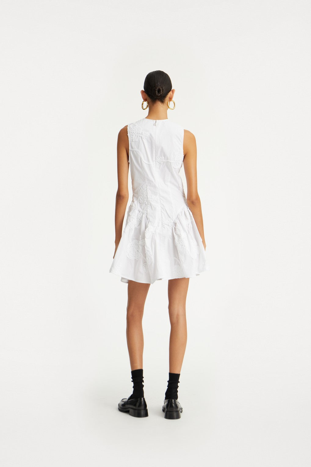 Poplin Mini Dress Bright White