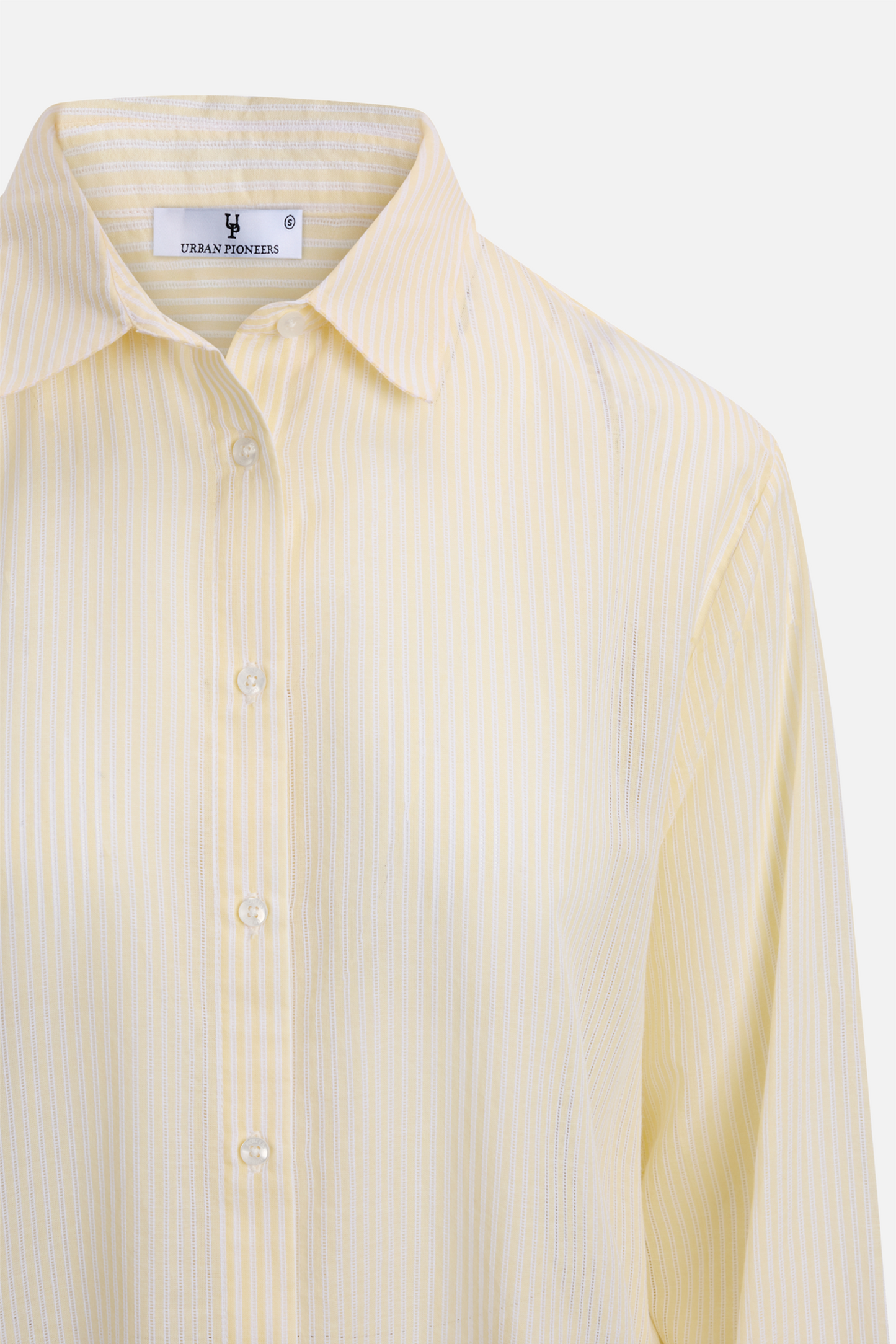 Aja Shirt Yellow Stripes.