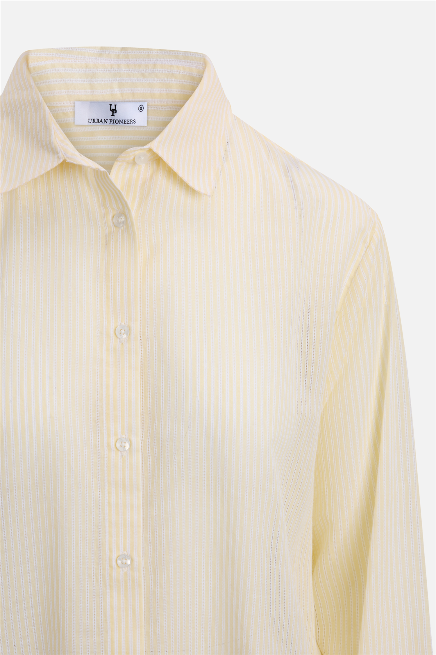 Aja Shirt Yellow Stripes.