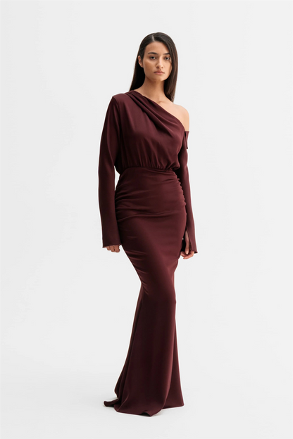Cora Dress Burgundy
