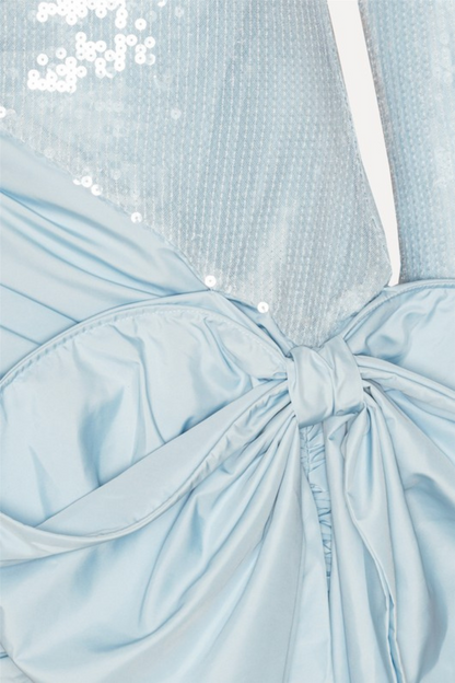 Sequins Bow Mini Dress Plein Air