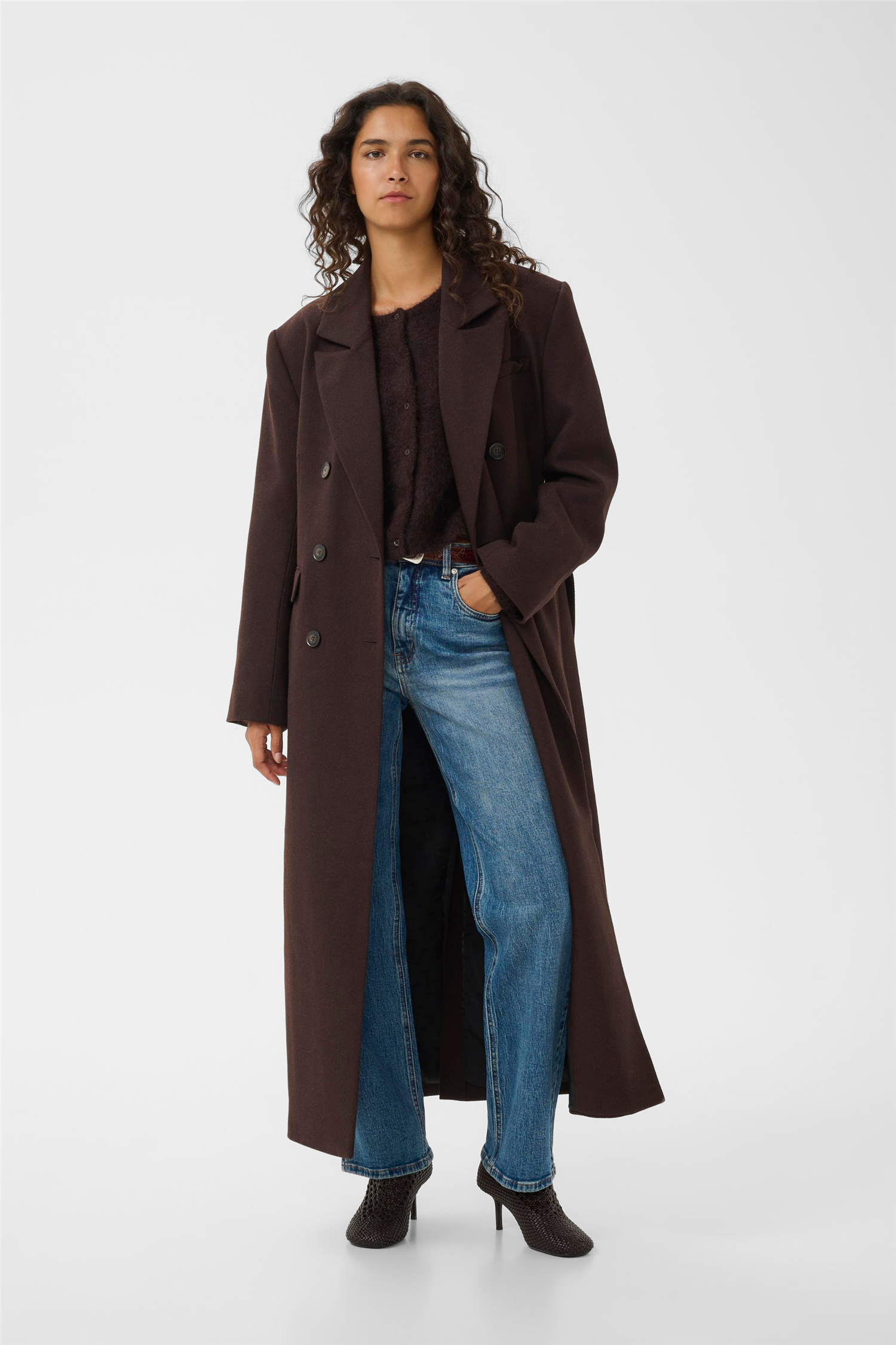 GZvenja long coat Ganache.