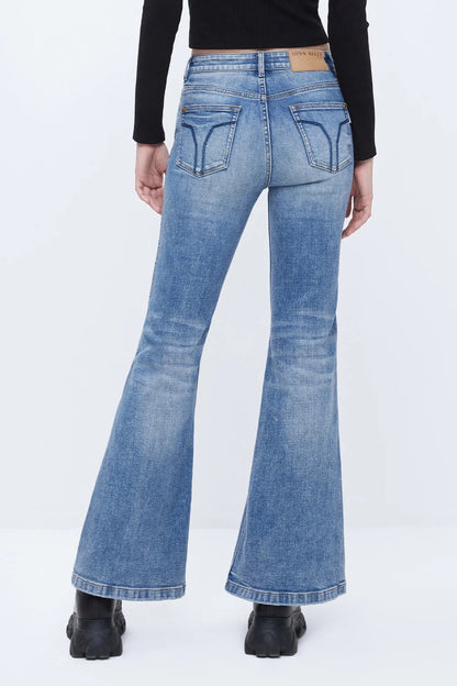 Vintage Flared Jeans Middle Blue