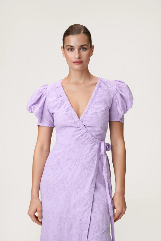 Ferrone Dress Lilac Embroidery.
