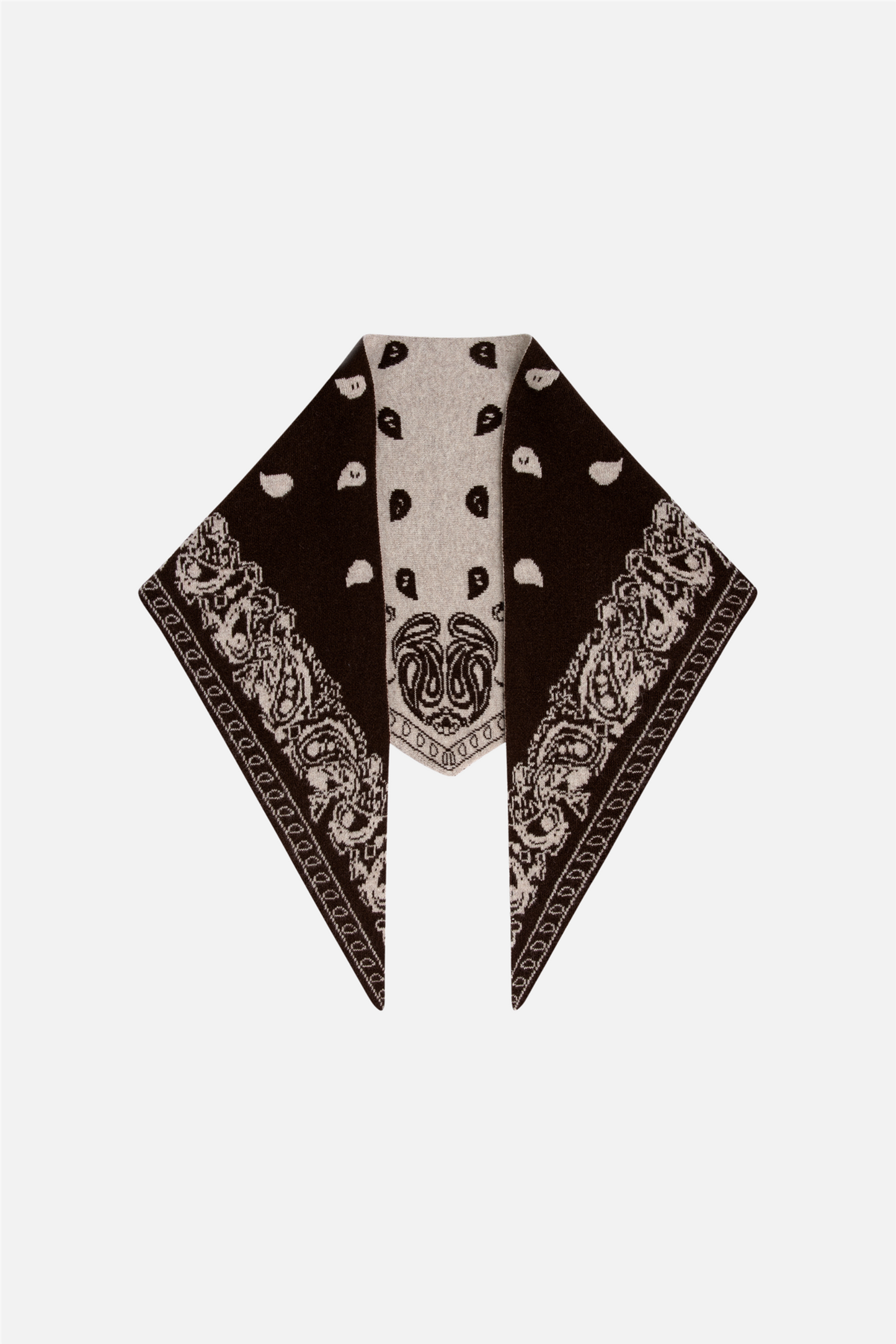 Angela Scarf Multi Black Coffee/Cream.