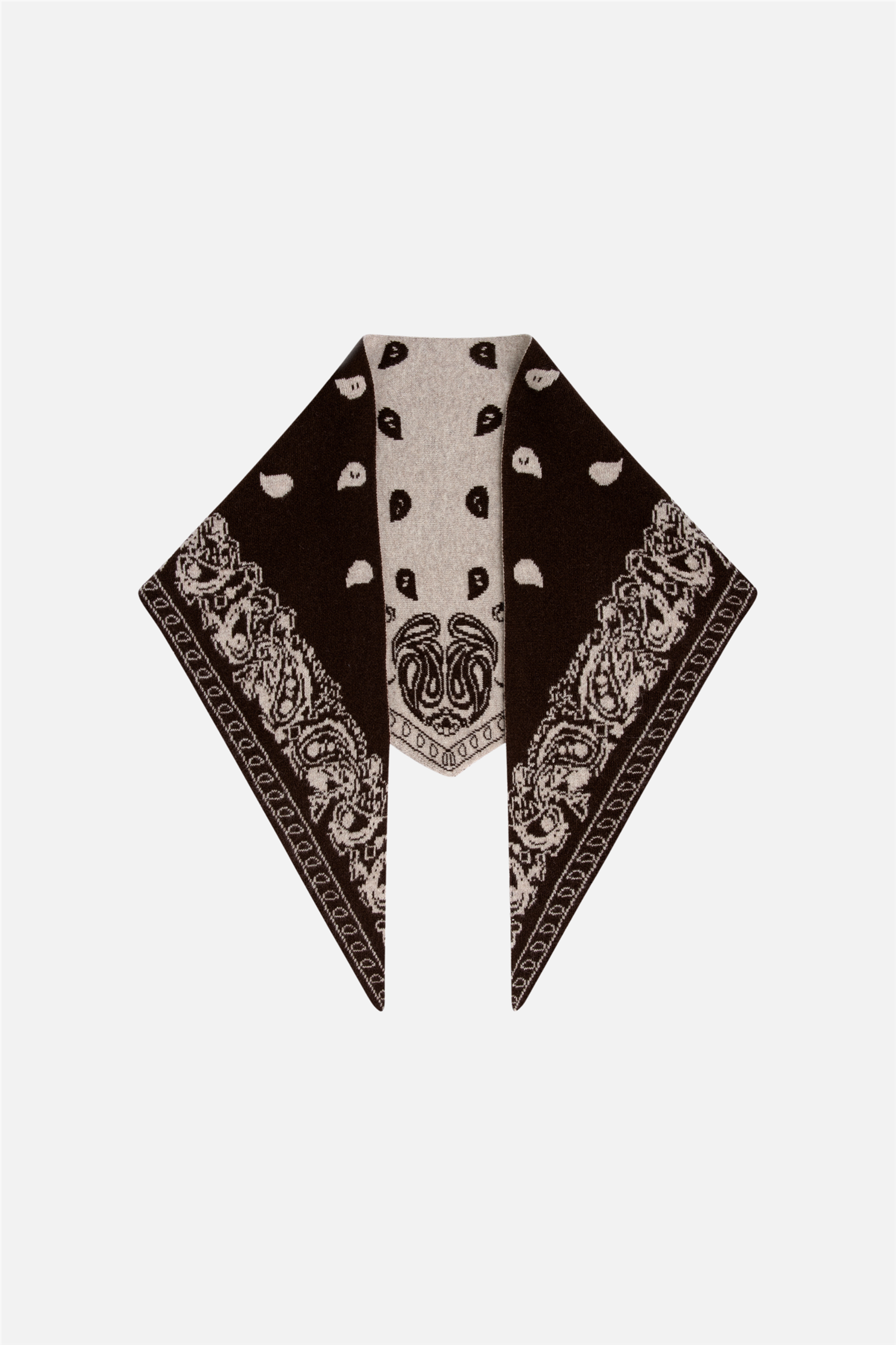 Angela Scarf Multi Black Coffee/Cream.
