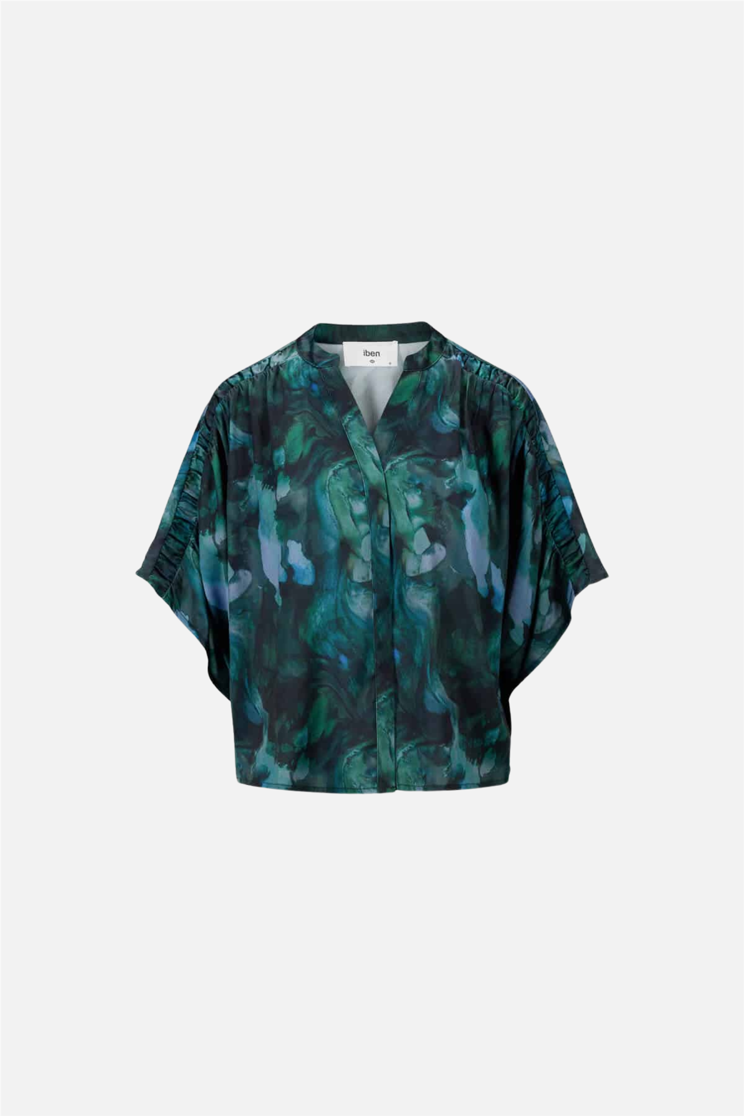 Diaz Print Blouse MA Green.