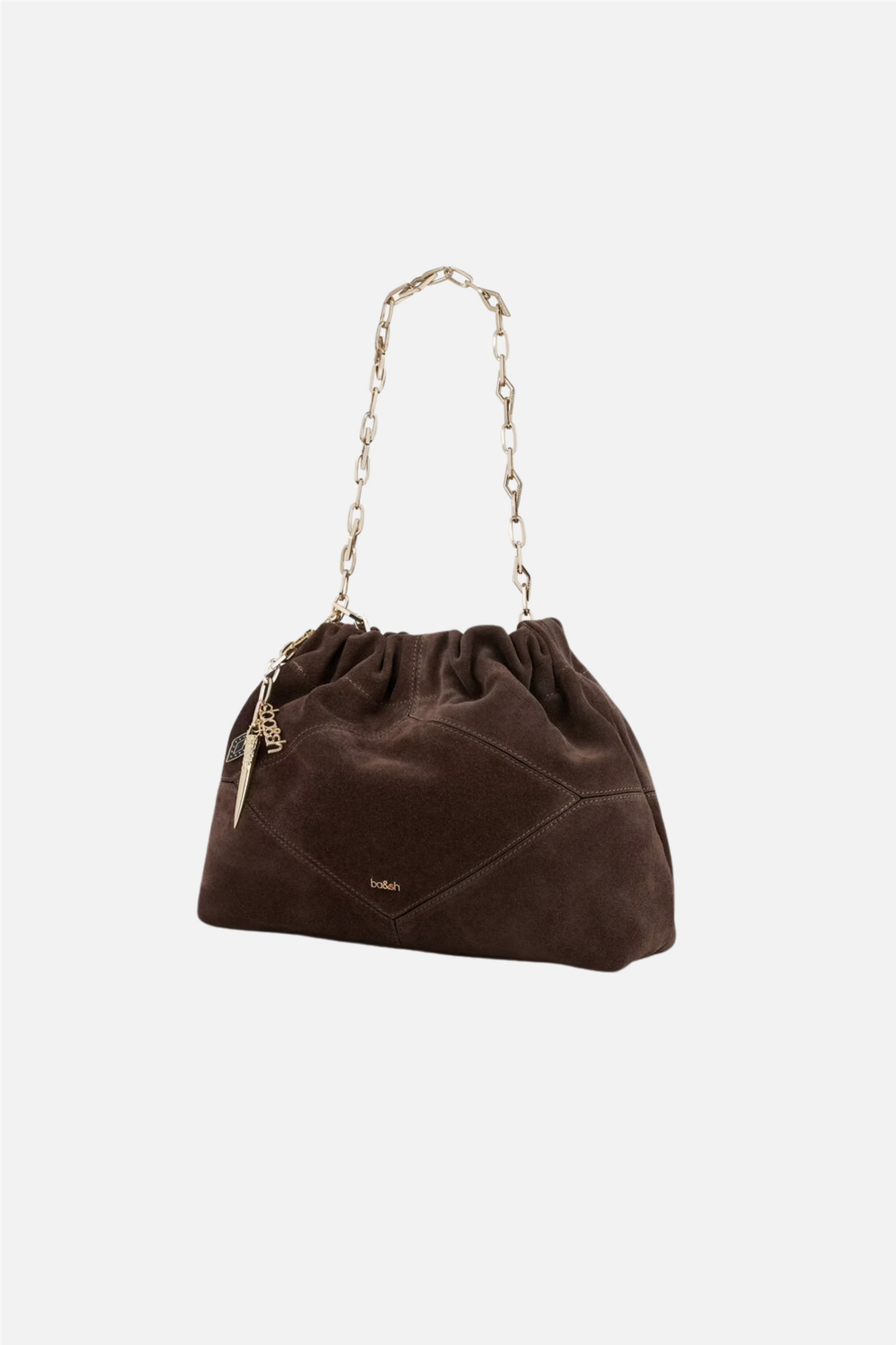 Bag S Suede Mini June Tote Choco.