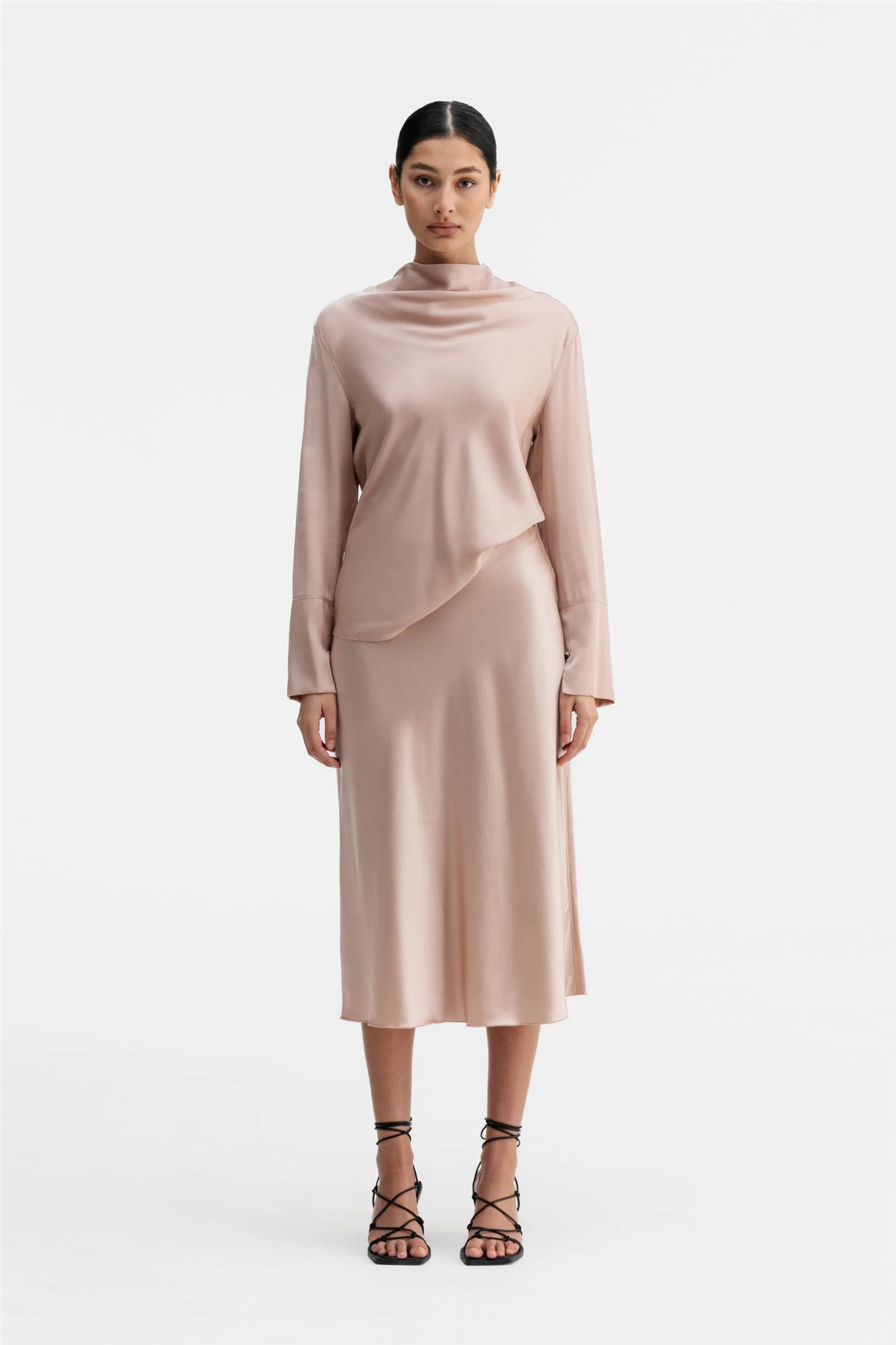 Ayumi Silk Blouse Dusty Pink