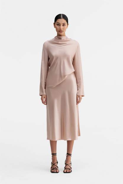 Ayumi Silk Blouse Dusty Pink