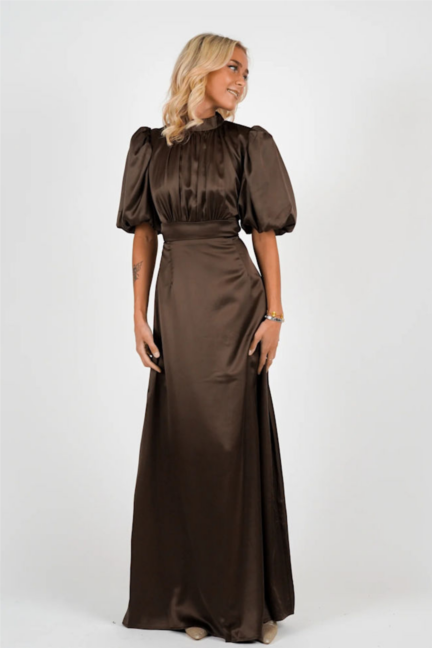Holly Long Dress Brown