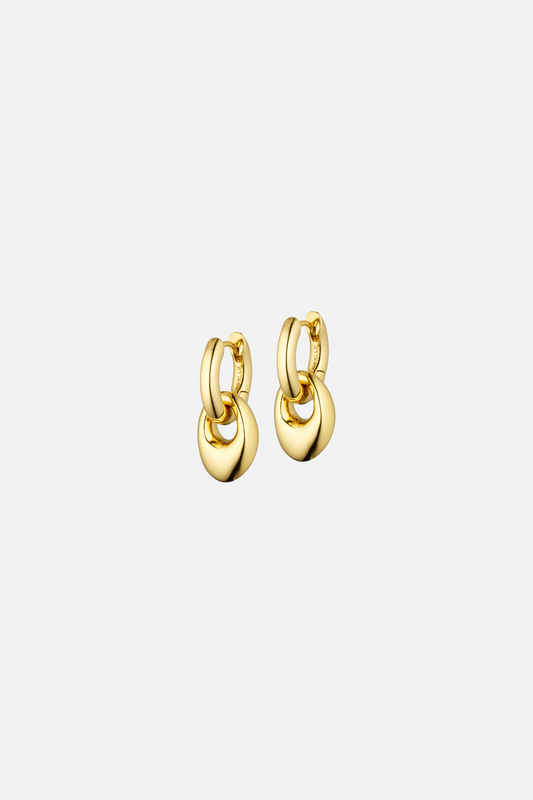 Petit Pebble Hoop Gold