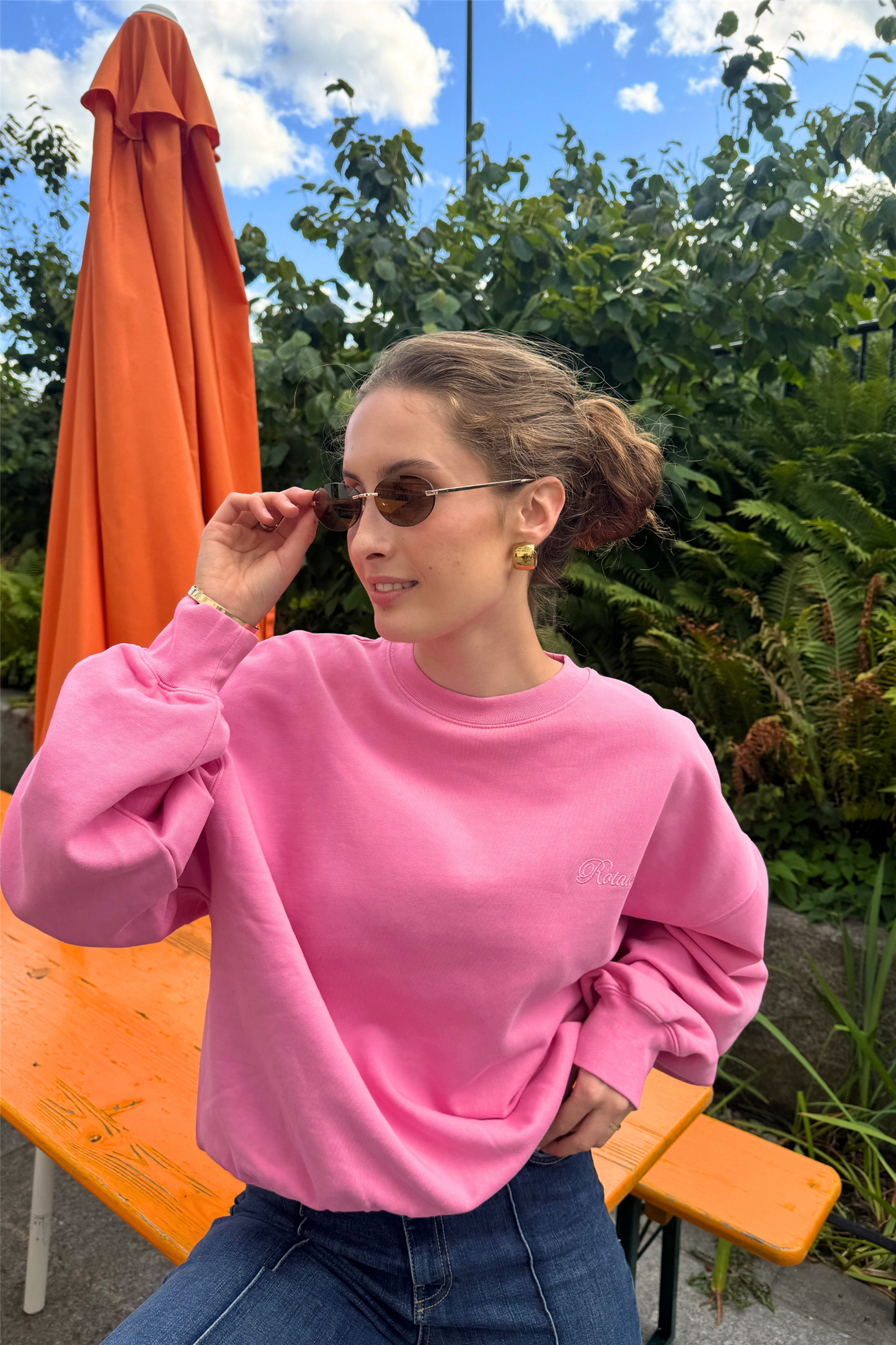 Classic Sweatshirt Aurora Pink Melange