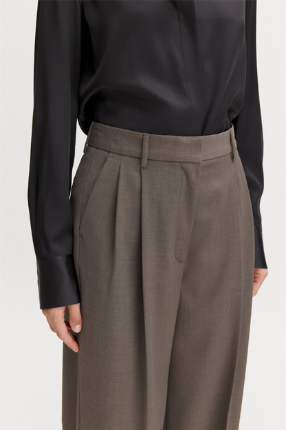 Darcey Wool Trousers Driftwood
