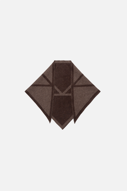 Triangle scarf small Tobacco / Cacao