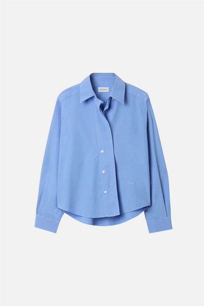 Cropped Shirt Mid Blue