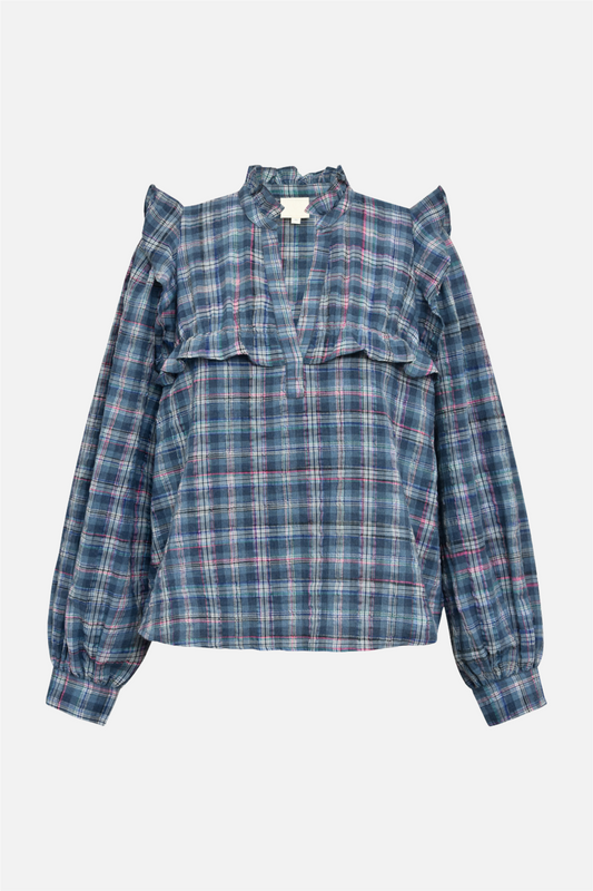 AnnabellGO Jo Blouse Blue Checks