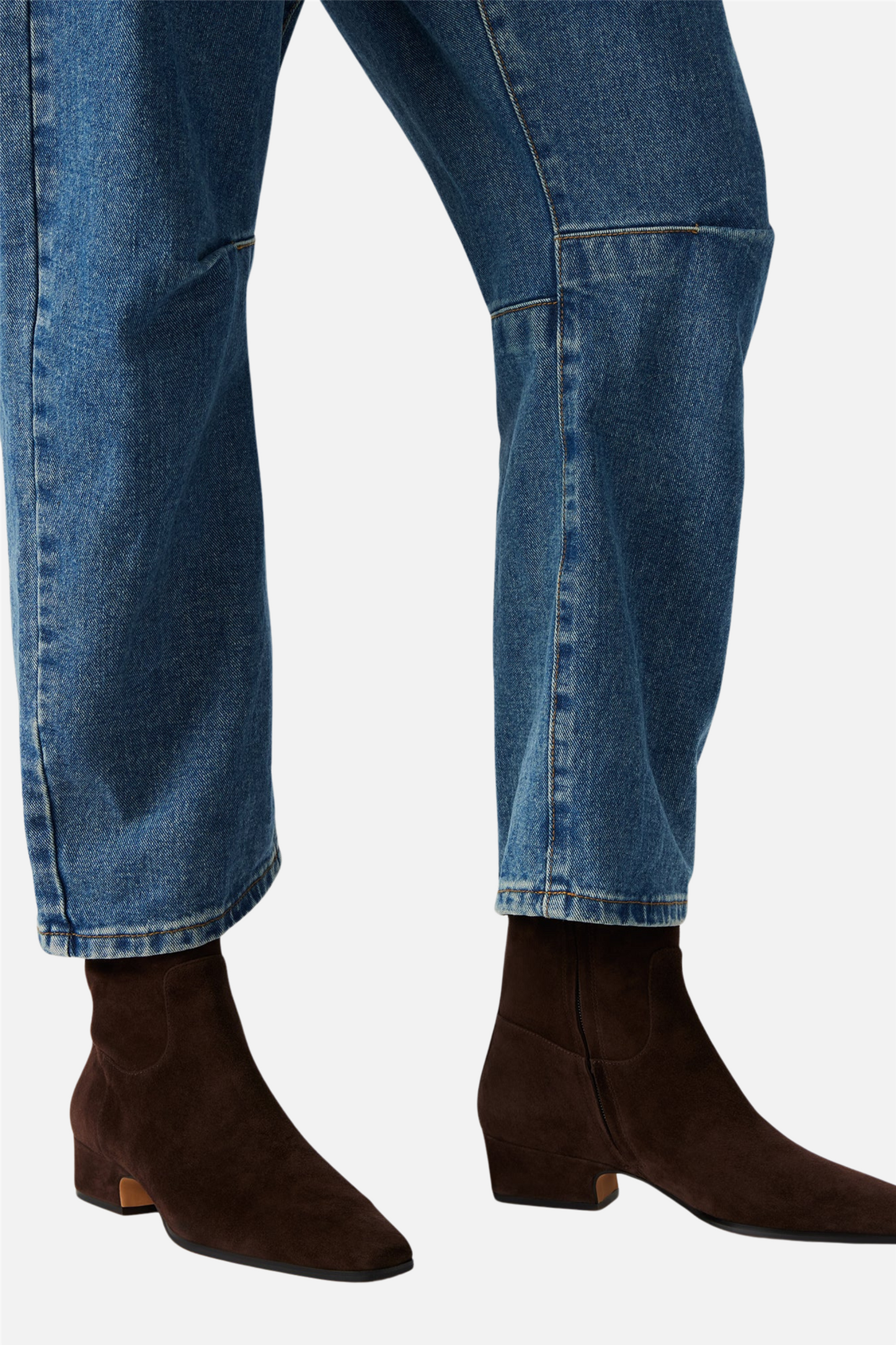 Dusty Ankle Boot Chocolate Brown Suede.