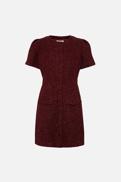 Stassie Mini Dress Burgundy