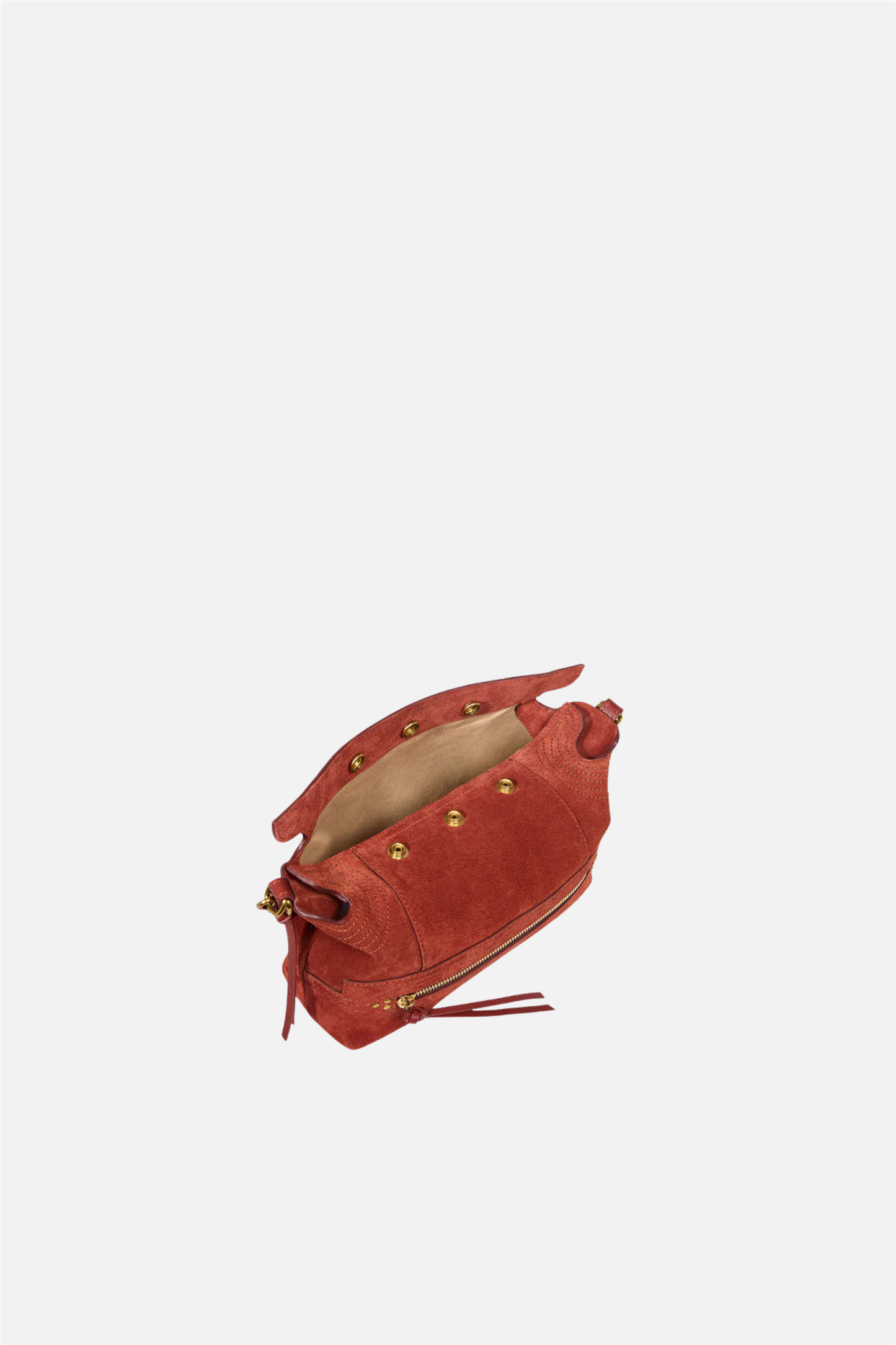 Lucky Hobo Small Rouille Split Suede