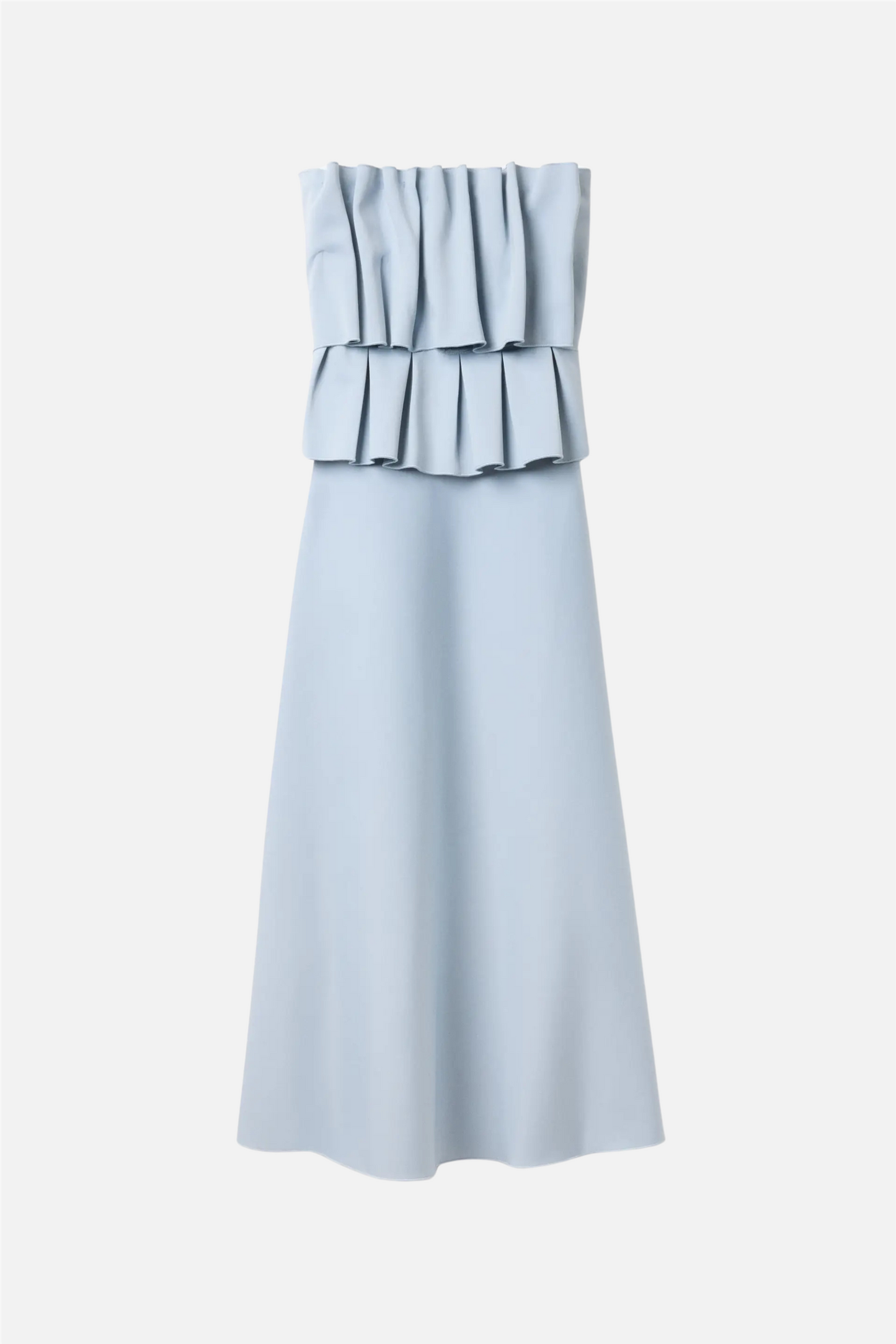 Sculpted Tube Dress Dove Blue