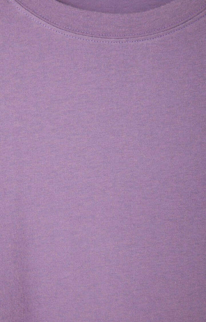 YPAWOOD T-SHIRT ML COL BATEAU US Amethyste Chine.