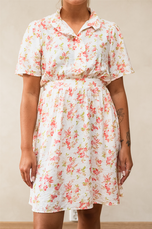 RAUSAstrid 2/4 Dress AOP Cry Rose Flower