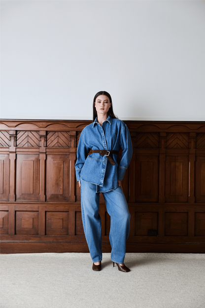 Reign denim overshirt.