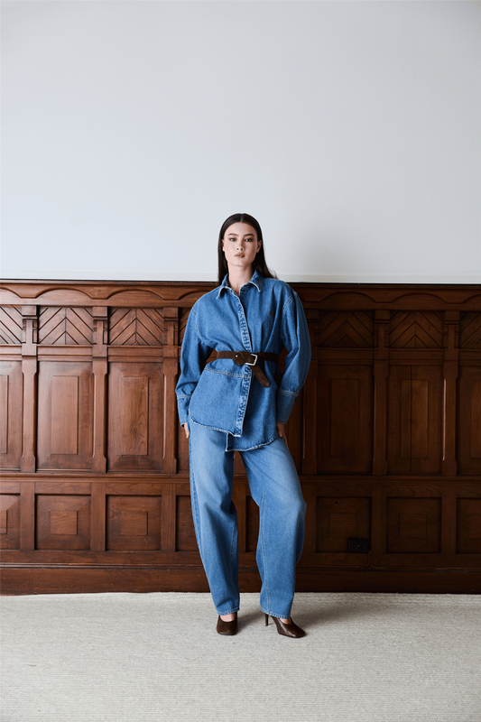 Reign denim overshirt.