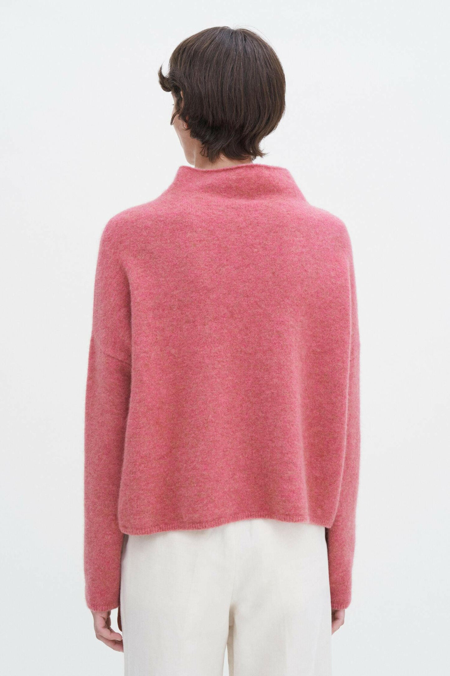 Mika Yak Funnelneck Sweater Light Raspberry