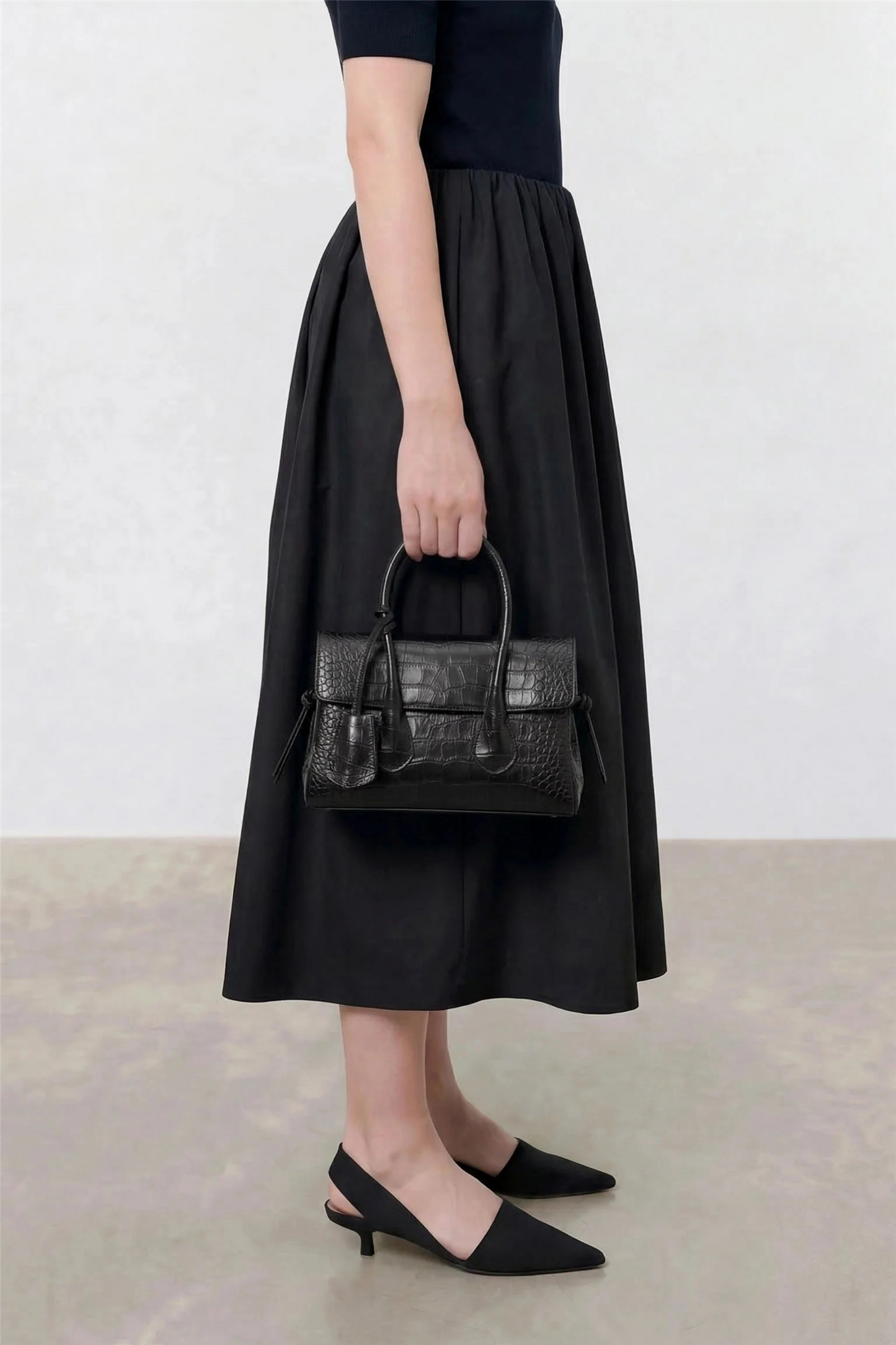 Lydia Mini Bag Croco Leather.