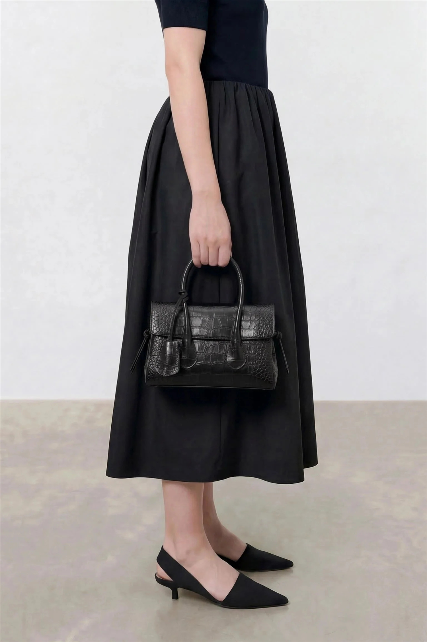 Lydia Mini Bag Croco Leather.