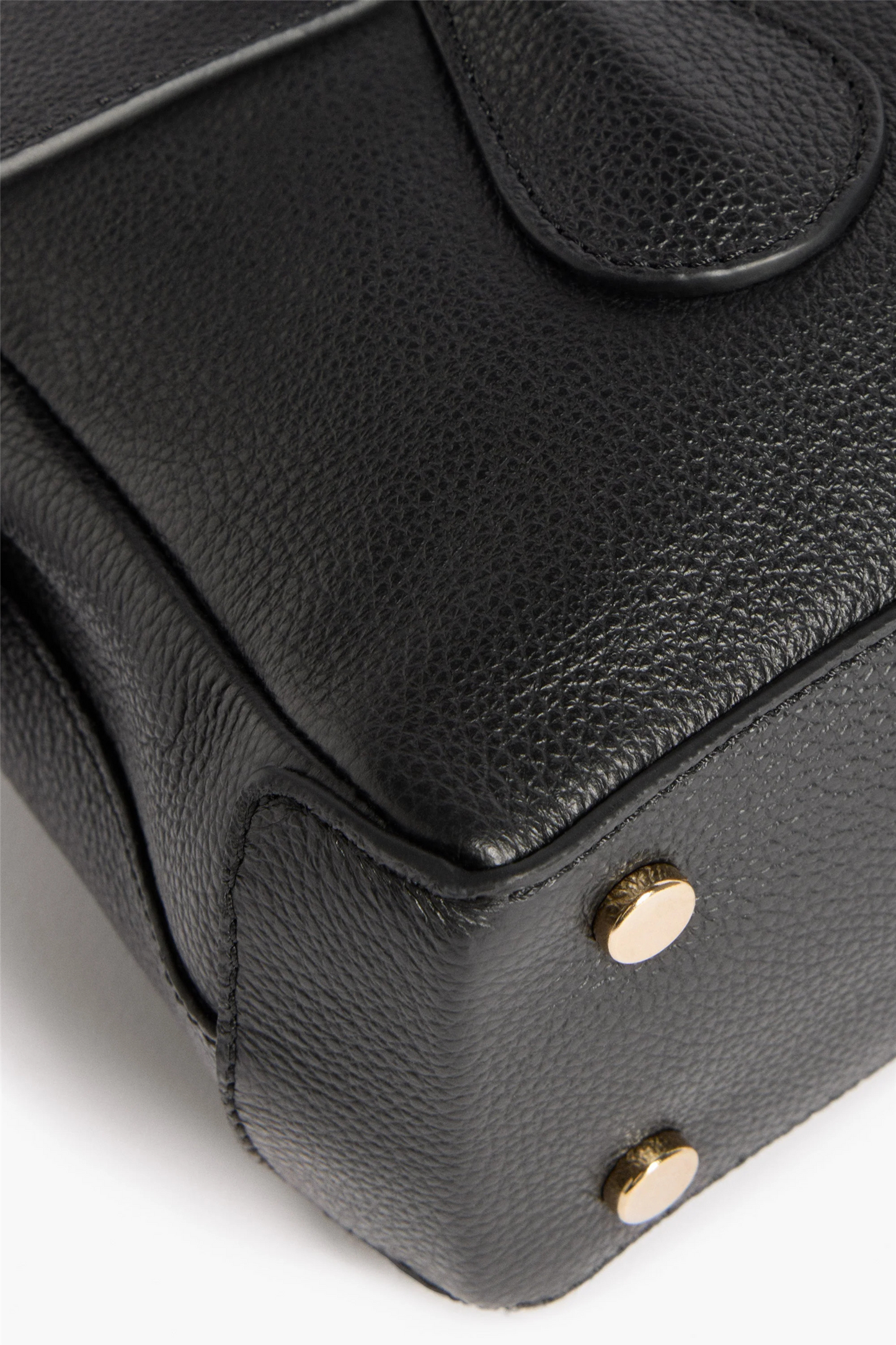 Lydia Mini Bag Grained Leather Black.