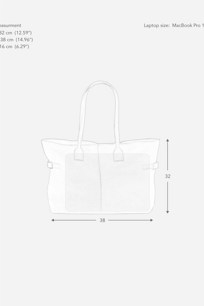 Lesley Tote Bag Suede Chocolate
