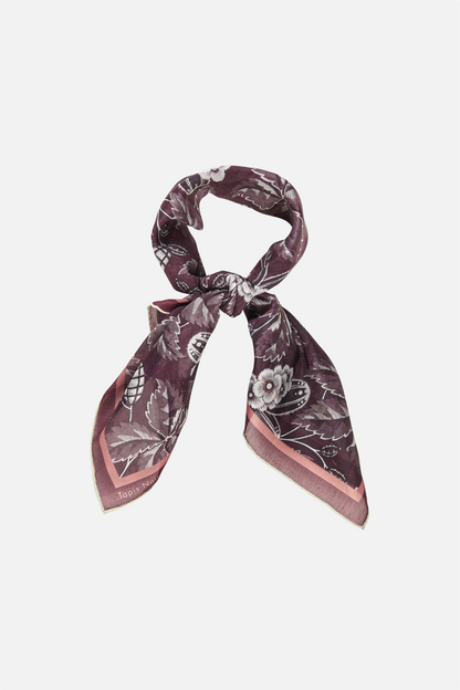 Light Bordeaux Bloom Scarf Bordeaux