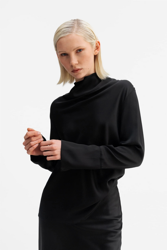 Ayumi Silk Blouse Black