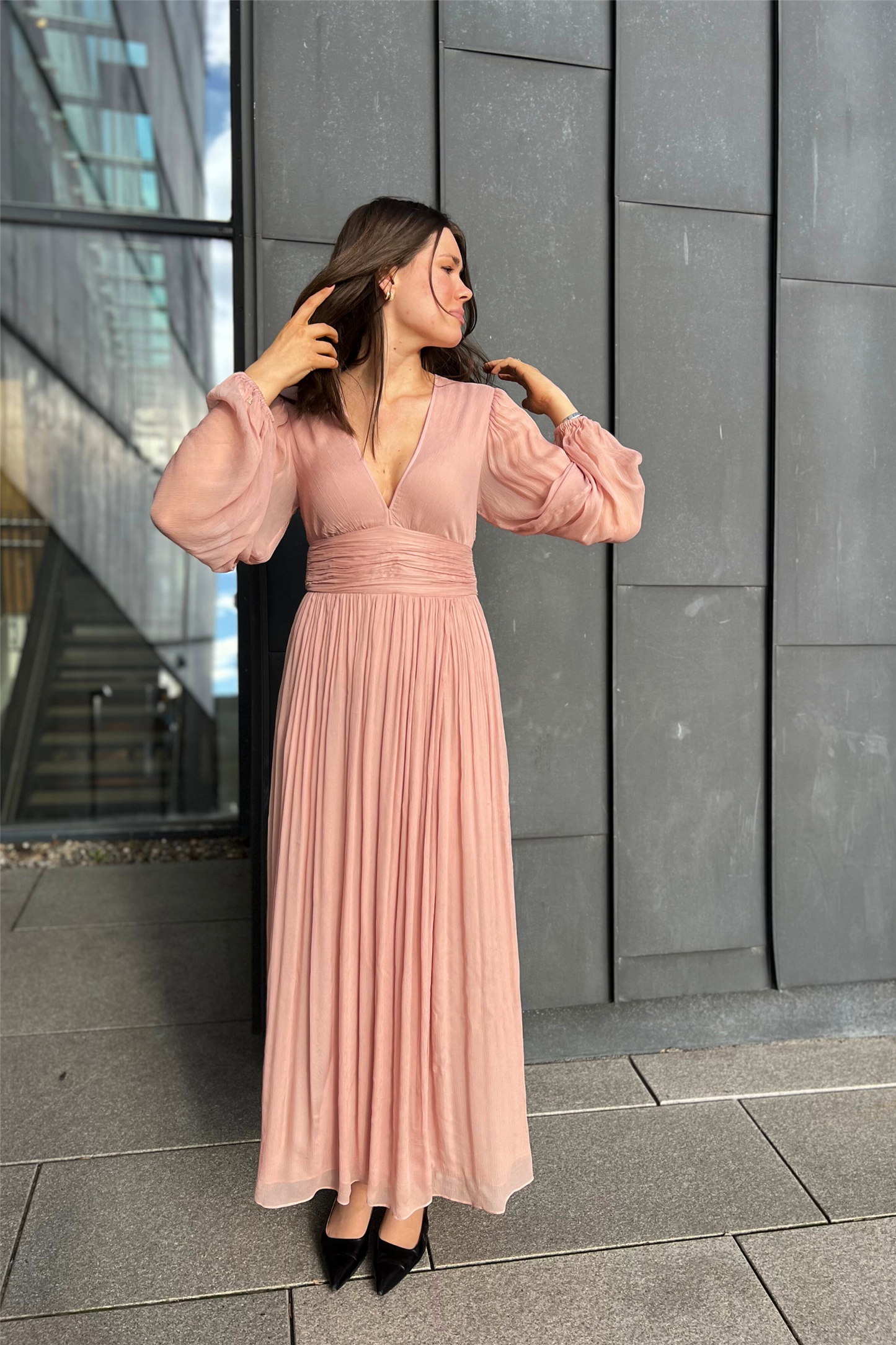 Riviera Dress Dusty Pink