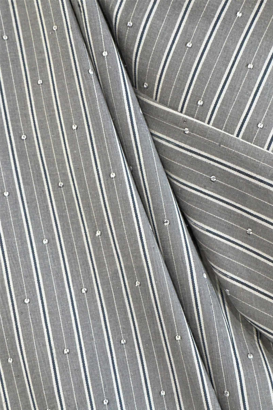 Atari Embellish Shirt Grey Stripe