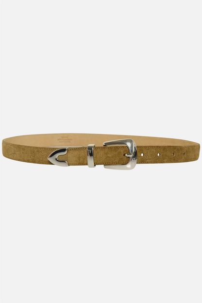 GZSuva S Croco Belt Ermine