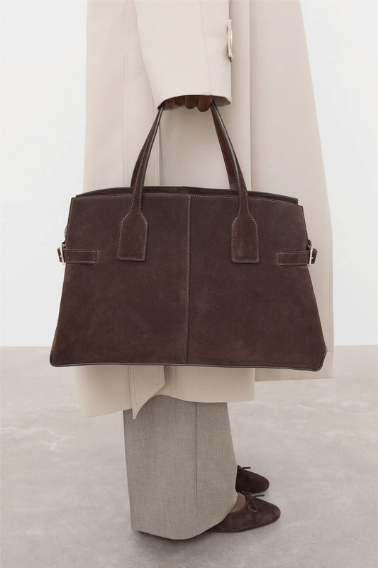 Lisa Bowler Bag Suede Chocolate Chocolate