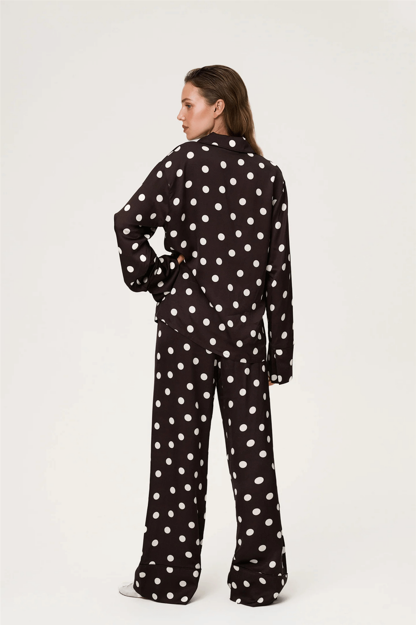 Aspen Pyjamas Brown Dot