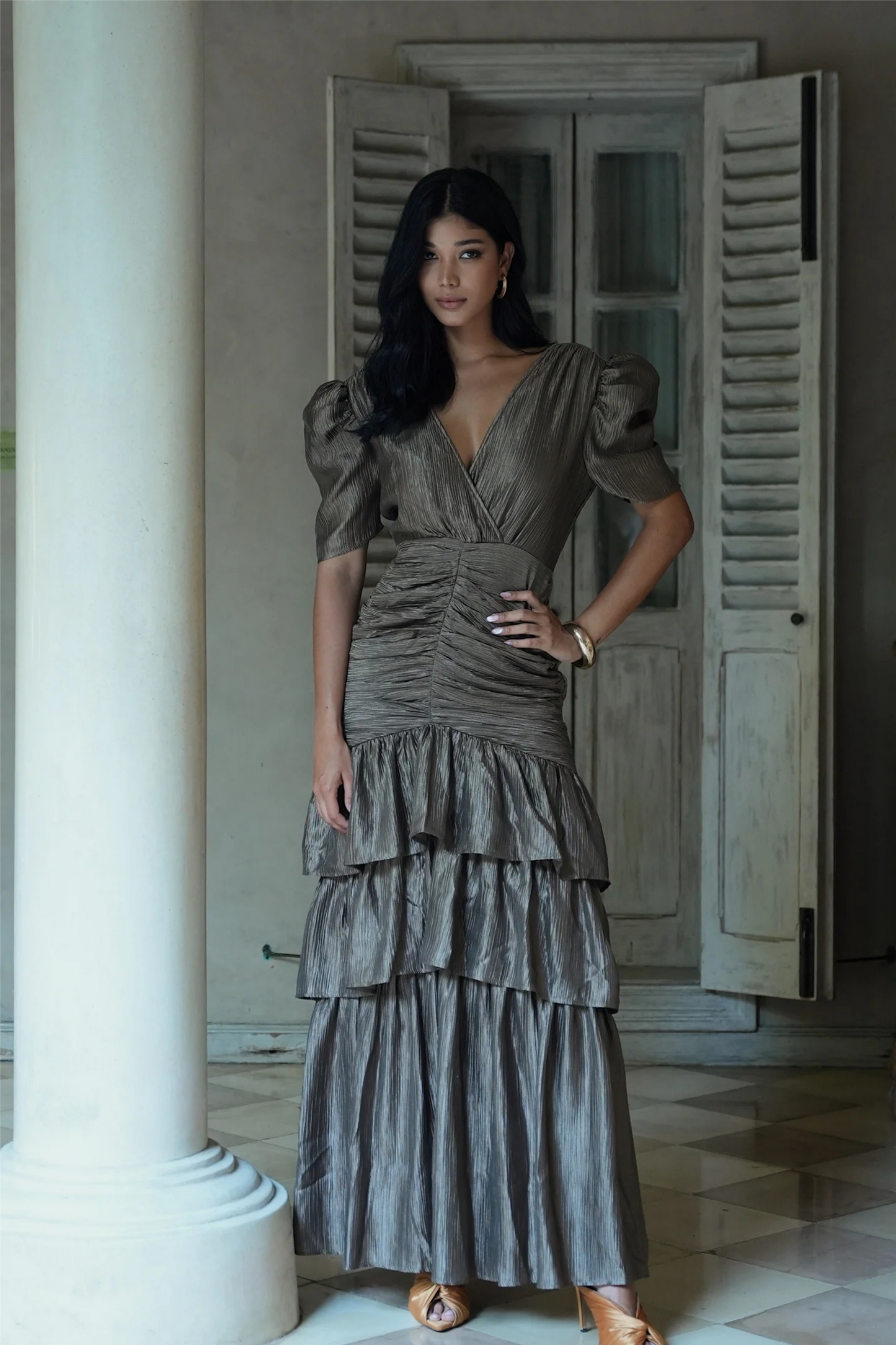 Jenna Maxi Dress Gold