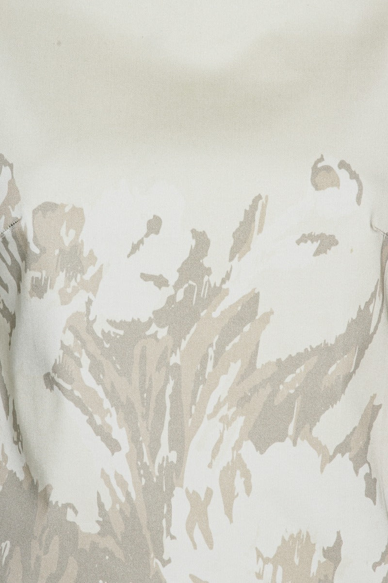 Floral Cropped Top Flower Jacquard + Almond Milk Comb.