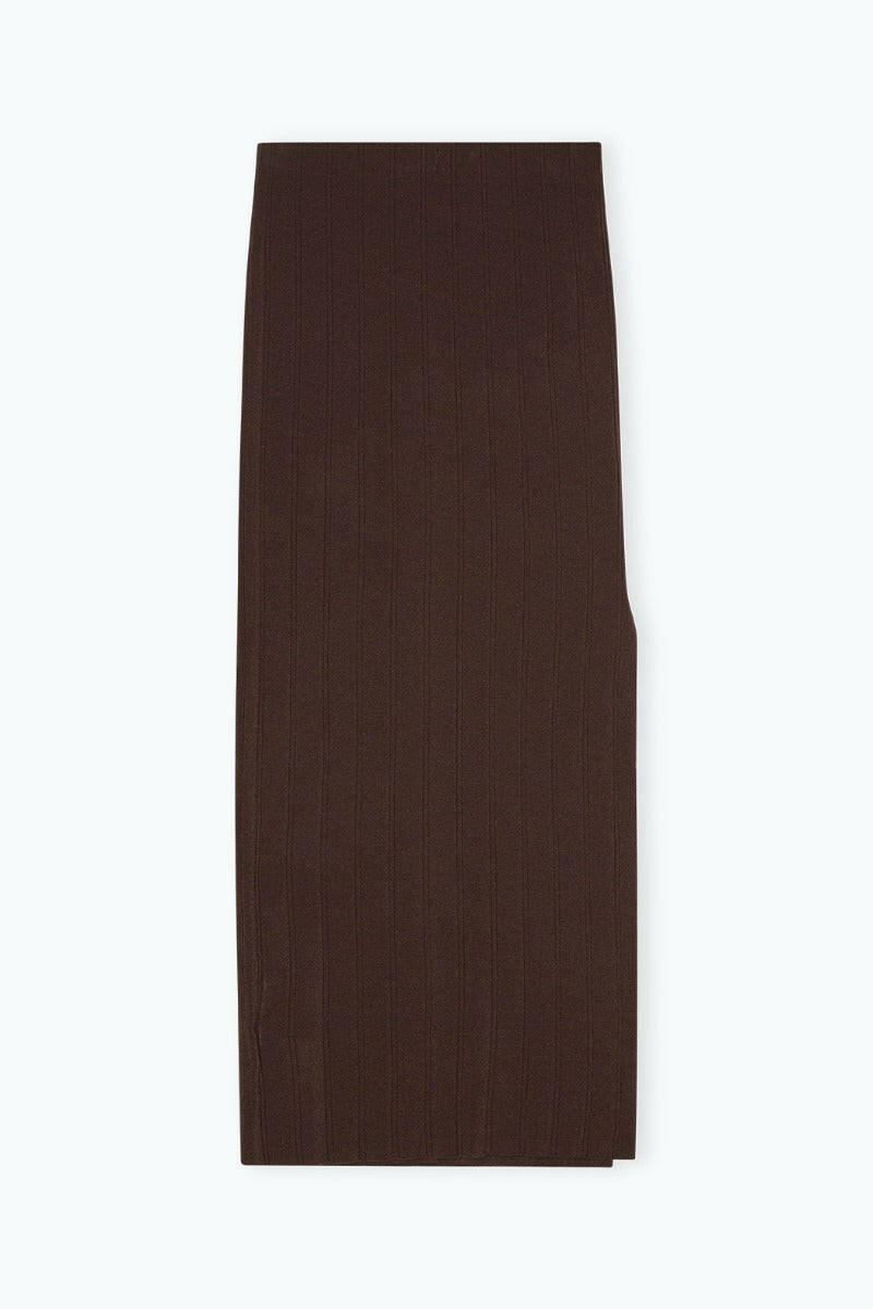 Midi Skirt Chocolate Plum (Brown).