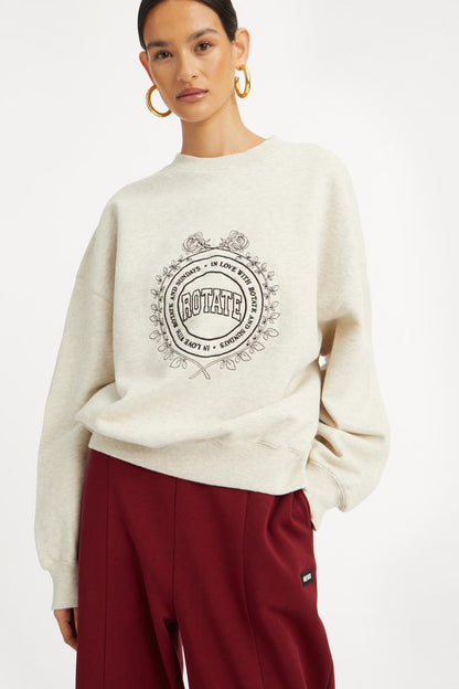 Heavy Sweat Crewneck White Melange