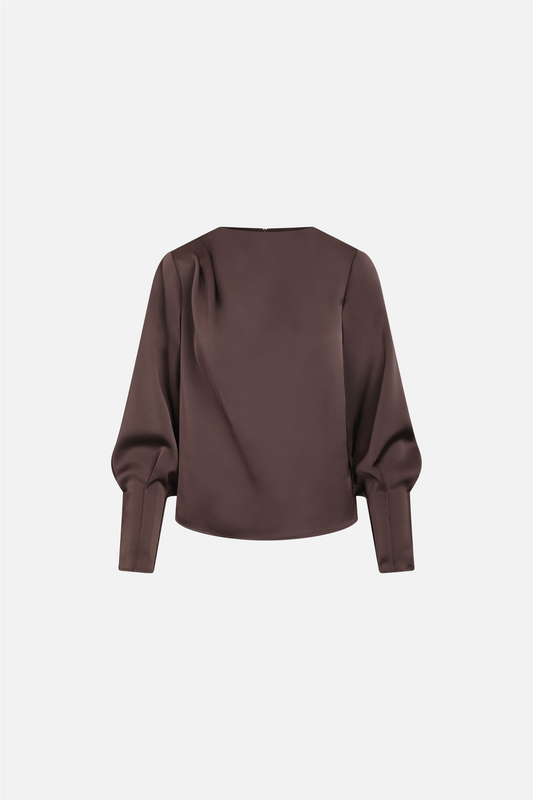Kirstine Blouse Black Coffee.