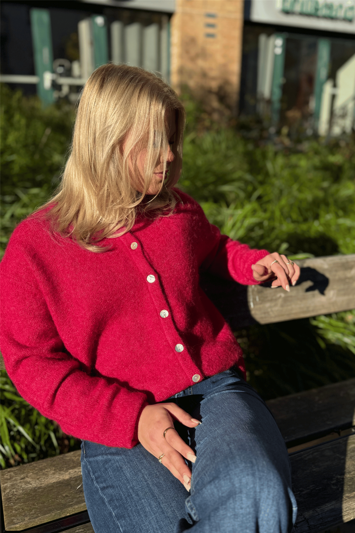 Vitow cardigan Magente Chine